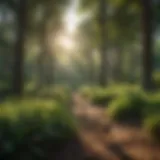 A panoramic view of the A to Z Dog Ranch showcasing its lush landscapes and habitats