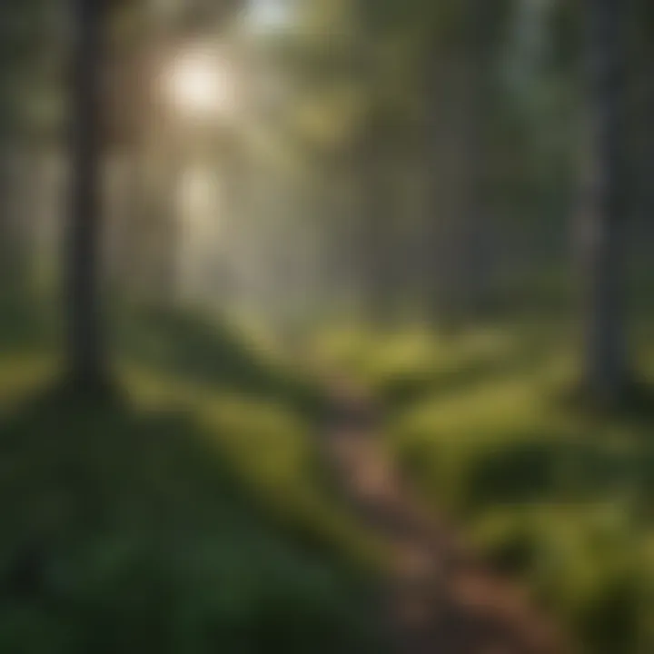 A panoramic view of a South Dakota forest embodying biodiversity