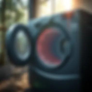 Diagram showing airflow blockage in the dryer system