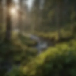 Lush forest landscape of Baranof Island showcasing its biodiversity