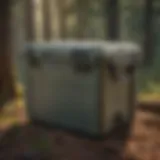 Bear-proof cooler in natural setting