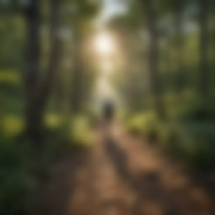 A group of campers hiking through scenic trails surrounded by Nebraska's natural beauty.