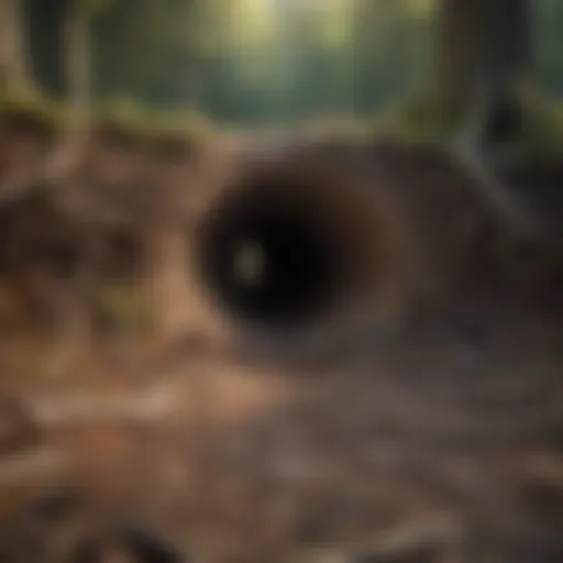 Cross-section view of a tree root barrier showcasing its installation.