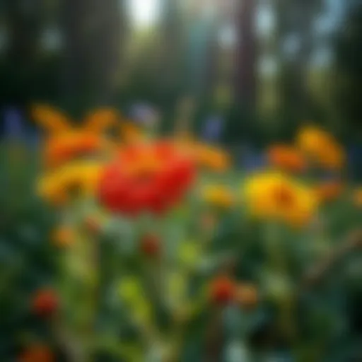 Vibrant blanket flower perennial in full bloom