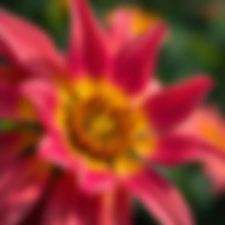 Close-up of blanket flower petals showcasing intricate details