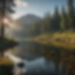 Scenic landscape of Oregon's wilderness featuring a serene lake