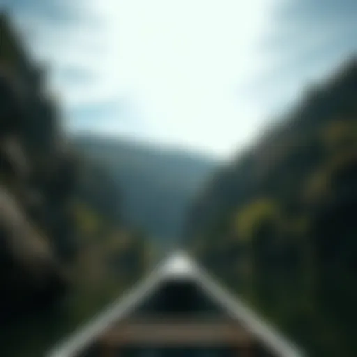 Stunning view of the Red River Gorge from a canoe