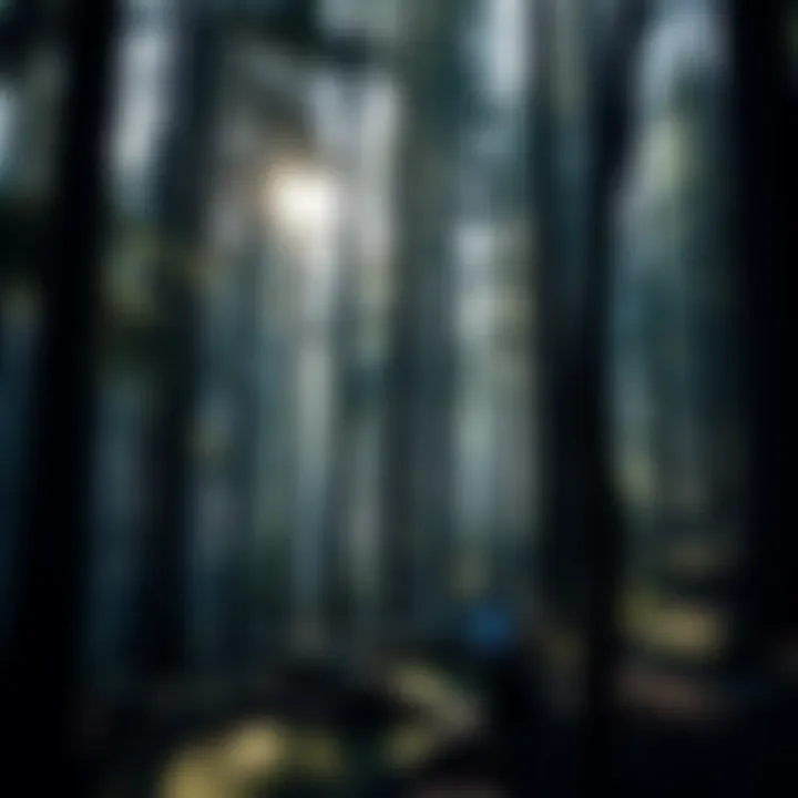 Beautiful cedar trees in a sustainable forest setting