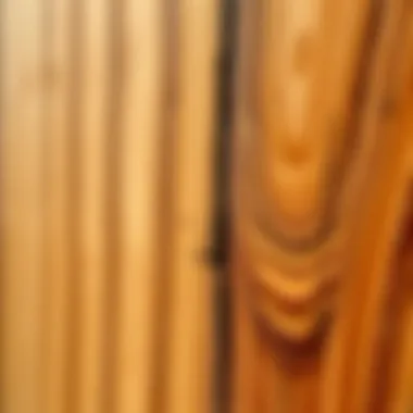 Close-up of cedar wood grain showcasing its unique texture