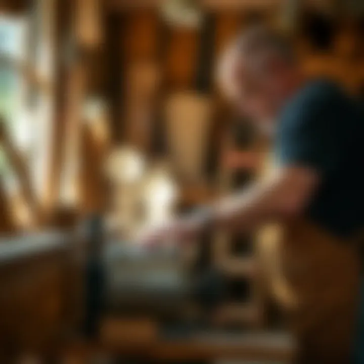 Local artisans crafting furniture from cedar lumber