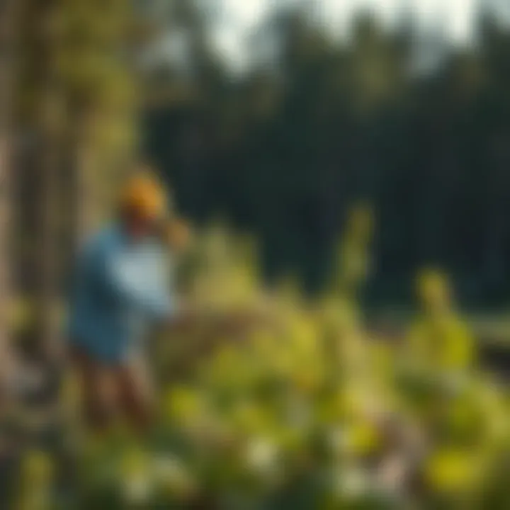 Sustainable forestry techniques in action