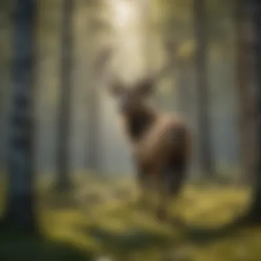 Ecological Role of Elk in the Ecosystem Elk in their habitat showcasing ecological importance