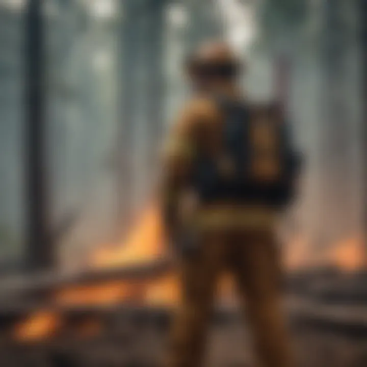 Training session for wildland firefighters