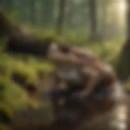 Bufo toad in a natural habitat