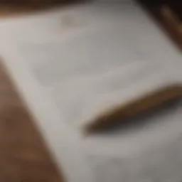 An elegant trust document with a quill pen