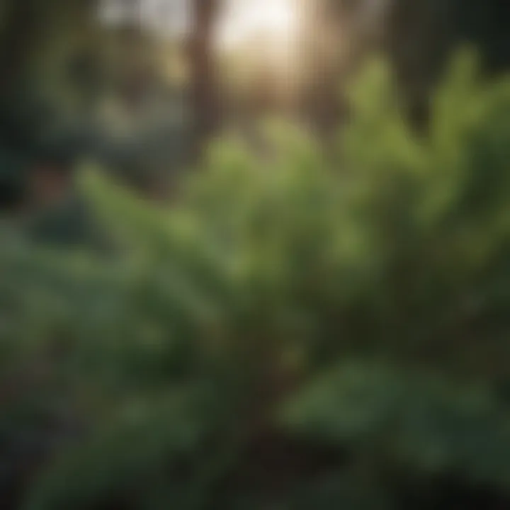Close-up of foliage showcasing the unique textures of New Mexico shrubs