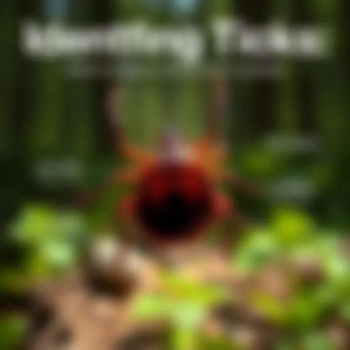 An infographic on tick identification