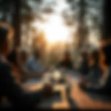 Engagement in Environmental Policymaking Meeting scene with stakeholders discussing environmental policies