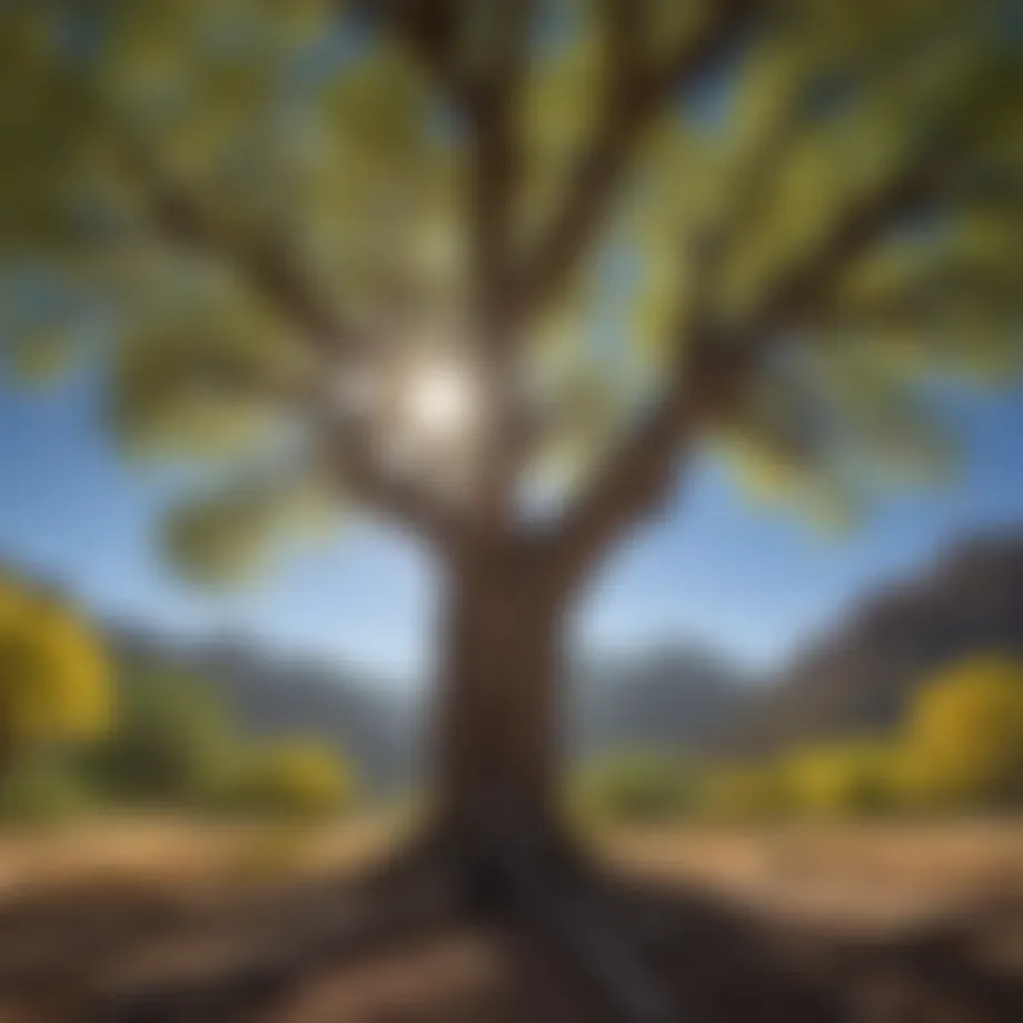 Aps Cottonwood tree in its natural habitat