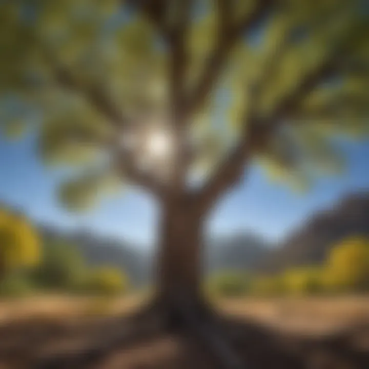 The Majesty of Aps Cottonwood in Arizona's Ecosystem Aps Cottonwood tree in its natural habitat