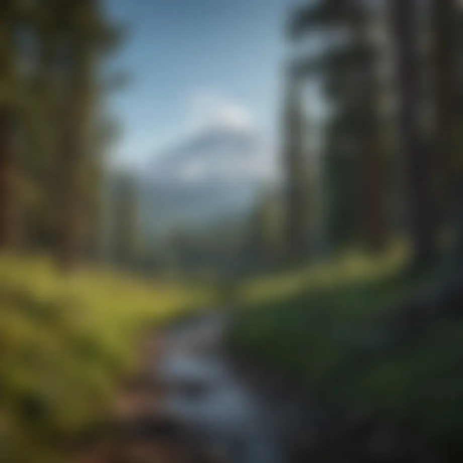 Scenic view of Mt. Shasta from Avalanche Gulch