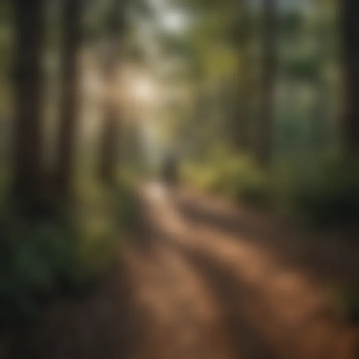 Overview of bike trails in Sam Houston National Forest showcasing the diverse terrain.