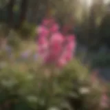 Vibrant California penstemon flowers in a natural habitat