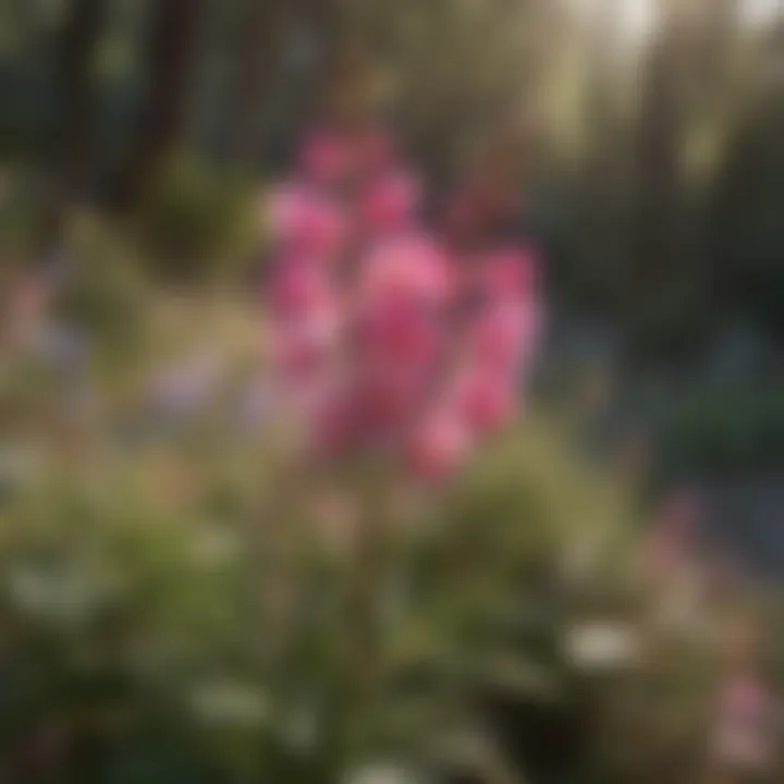 Vibrant California penstemon flowers in a natural habitat