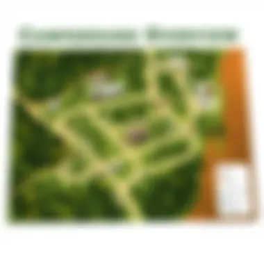 Campground Amenities Overview A detailed map showcasing various amenities available in a campground