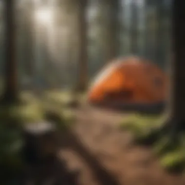 Sustainable Camping Setup Eco-conscious camping setup with sustainable gear