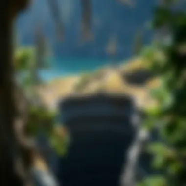 Geological Formations at Lake Crescent Close-up of unique geological formations at Lake Crescent revealing layers of history