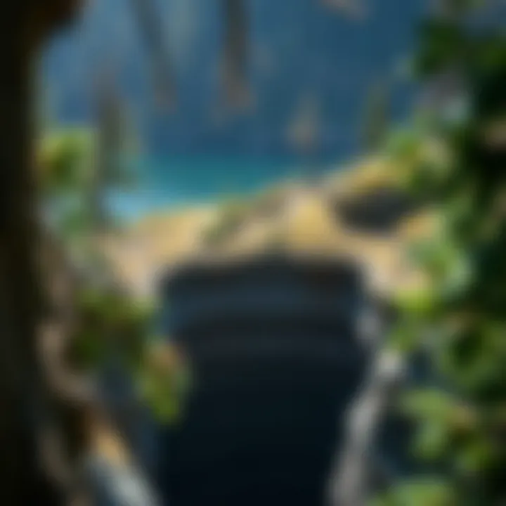 Geological Formations at Lake Crescent Close-up of unique geological formations at Lake Crescent revealing layers of history