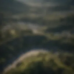 Aerial view of Roseburg, Oregon showcasing its natural beauty and urban landscape