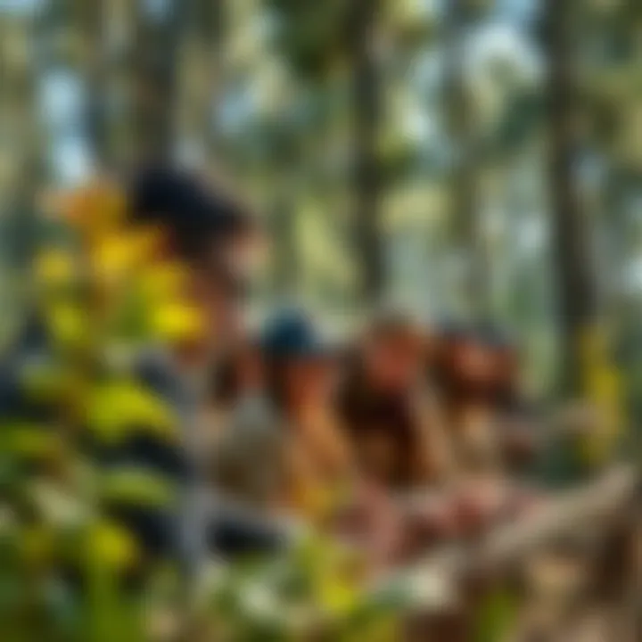 Wildlife Conservation Education Educational program in a national park showcasing wildlife conservation