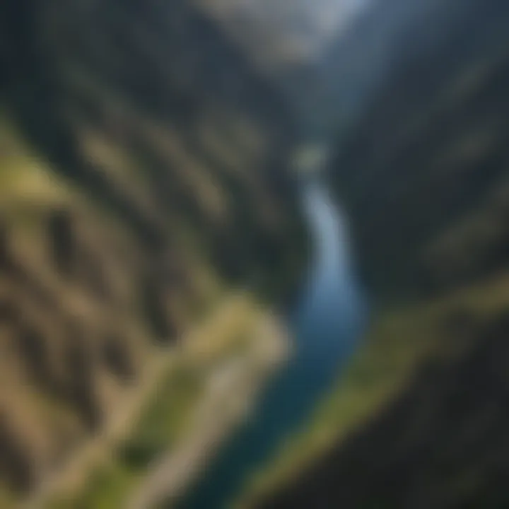 An informative map of Hells Canyon, detailing various tour options and historical points of interest.
