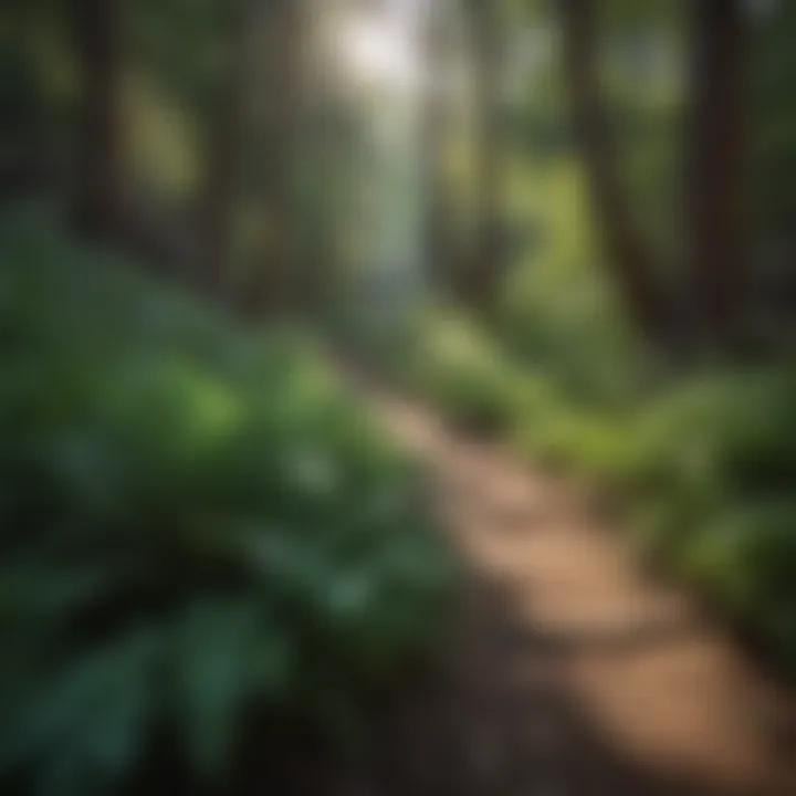 A close-up of diverse plant life found along the hiking trails, emphasizing the ecological richness of Payson.