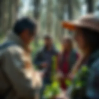 Assessing Forest Health and Biodiversity A diverse group measuring forest health