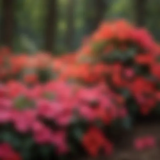 Vibrant display of Impatiens flowers showcasing various colors