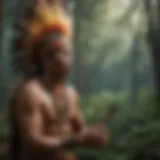 A vibrant representation of indigenous ceremonial practices