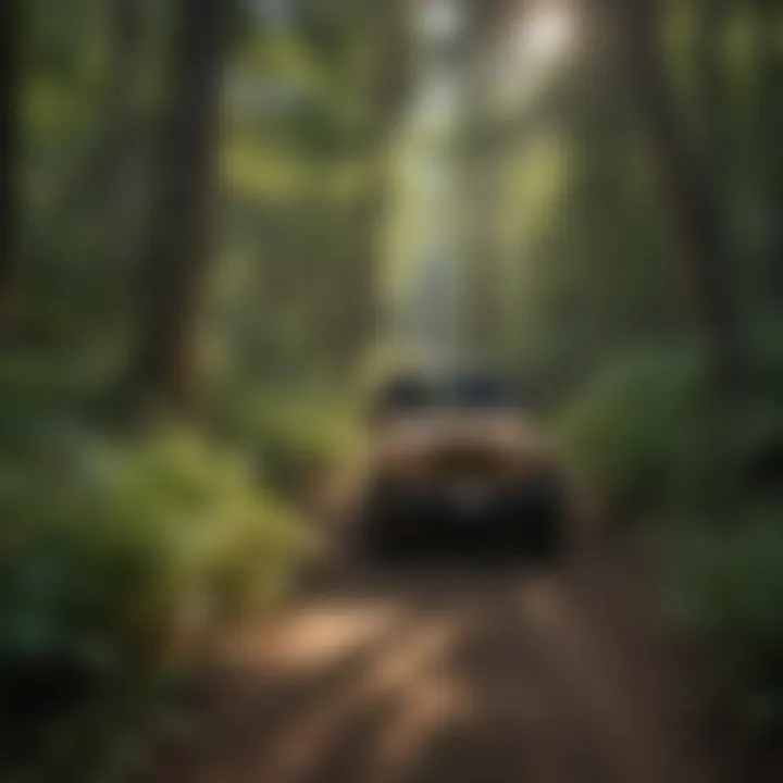 Close-up of diverse flora along a Jeep trail, showcasing ecological significance