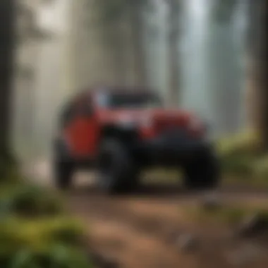 Scenic outdoor trail ideal for Jeep exploration