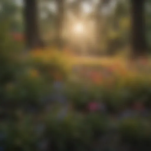 A vibrant display of Louisiana wildflowers in full bloom