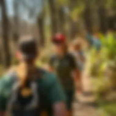 Leisurely Hiking Experience Group enjoying a leisurely hike on a winding Louisiana trail