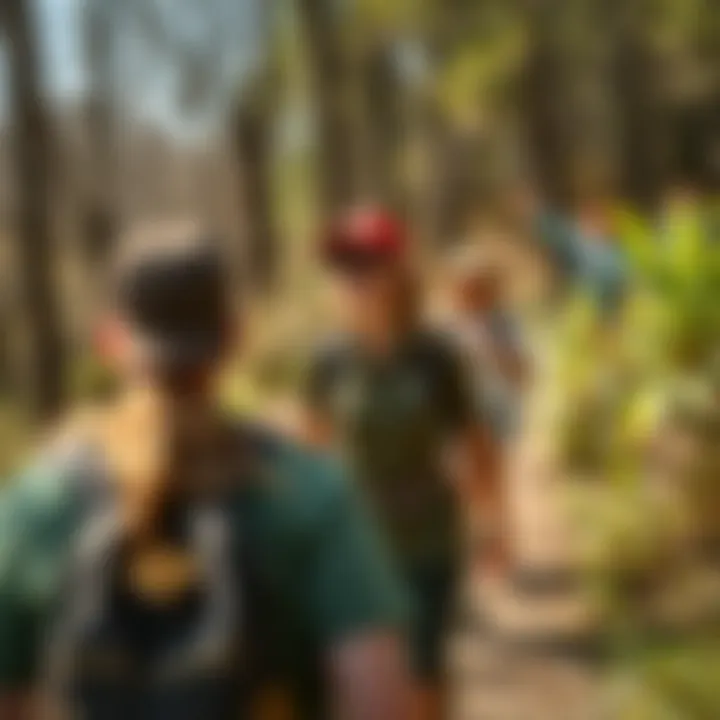 Leisurely Hiking Experience Group enjoying a leisurely hike on a winding Louisiana trail