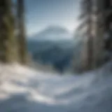 A breathtaking view of Mount Baker covered in snow