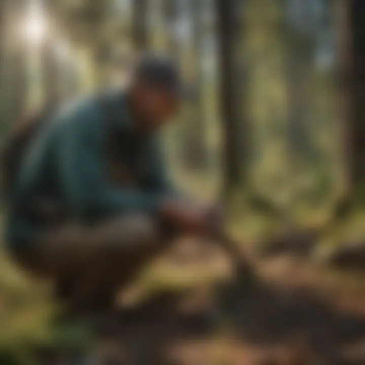 Naturalists collaborating with local communities on conservation projects.