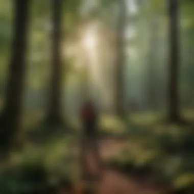 An educational workshop in a woodland setting emphasizing conservation