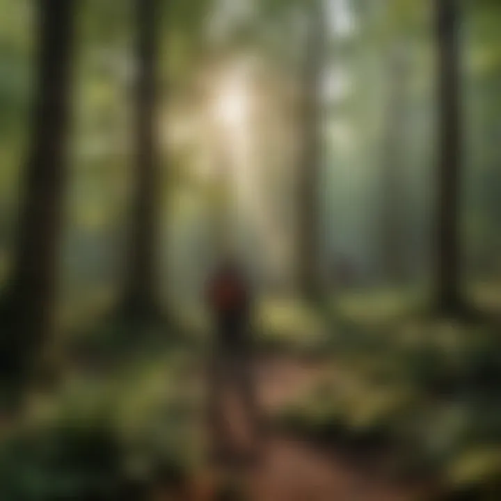 An educational workshop in a woodland setting emphasizing conservation