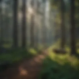 Lush forest landscape of Pine Ridge showcasing diverse flora