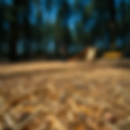 Natural playground wood fiber surfacing in use